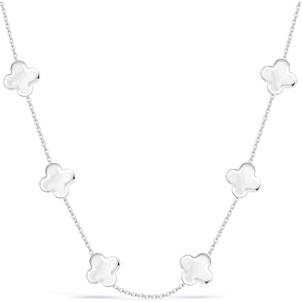 Four Leaf Clover Choker Necklace for Women | 18K Gold Plated Lucky 4 Leaf Jewelr